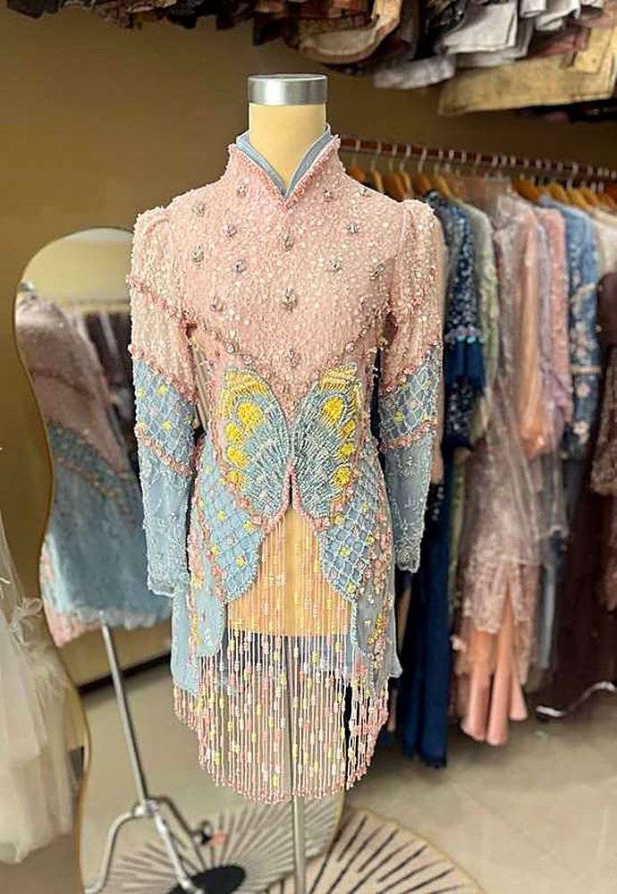 Kebaya Nirwana Malole Powder Pink