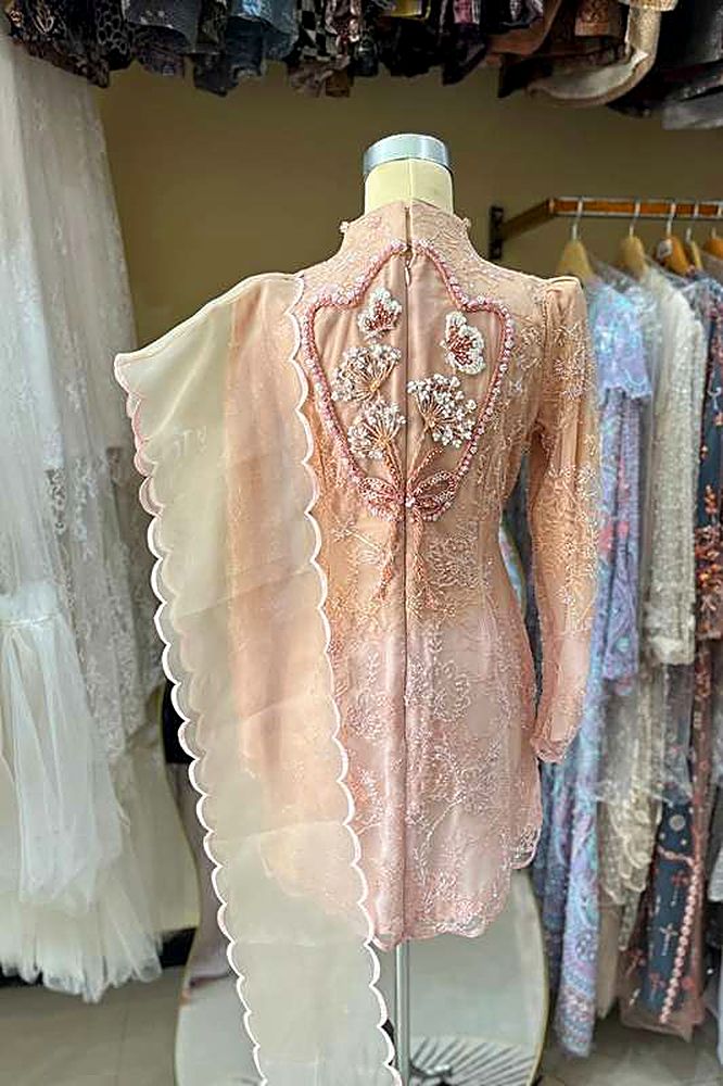 Kebaya Tanarara Rosemocca Peach