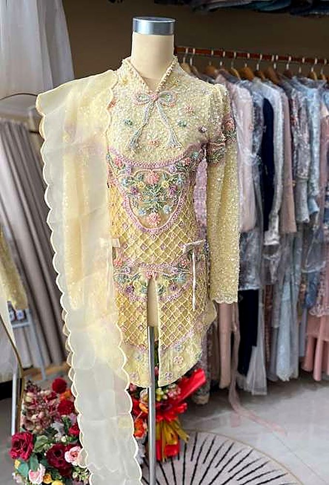 Kebaya Kasiruta Asha Buttercream Yellow