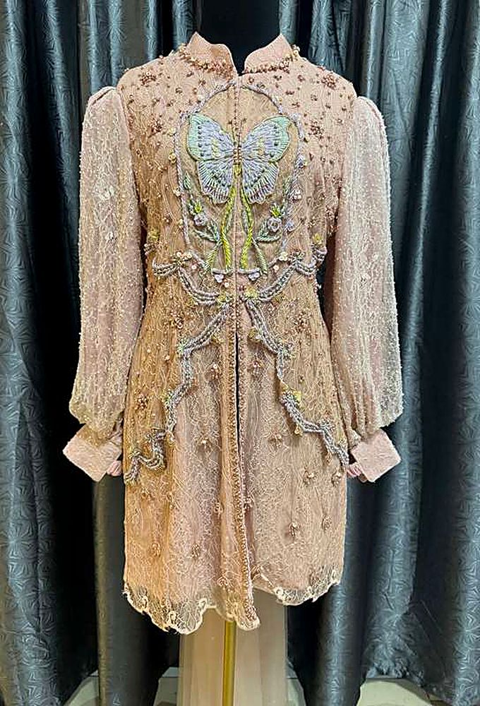 Kebaya Puffin Butterfly Rosegold