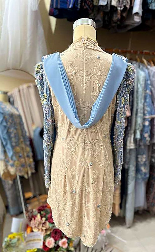 Kebaya Andira Yellow Blue