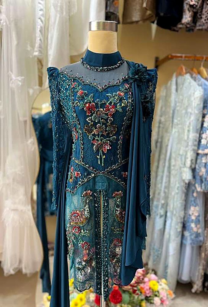 Kebaya Sonia Delaunay Emerald Green