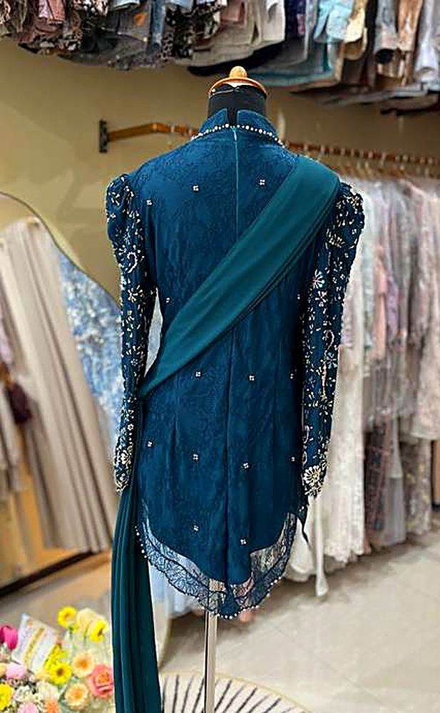 Kebaya Mila Emerald Blue