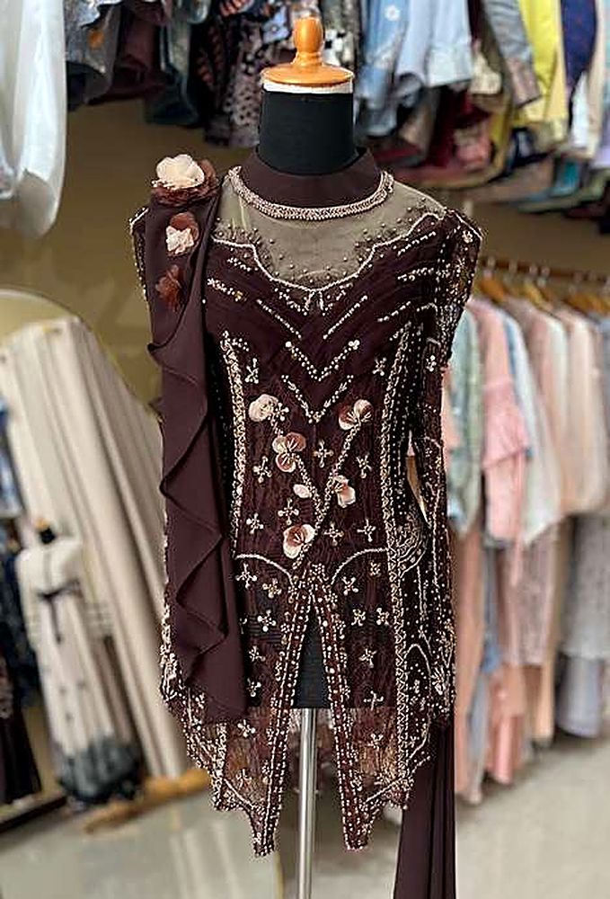 Kebaya Electra Coffe Bean (Mahogani)