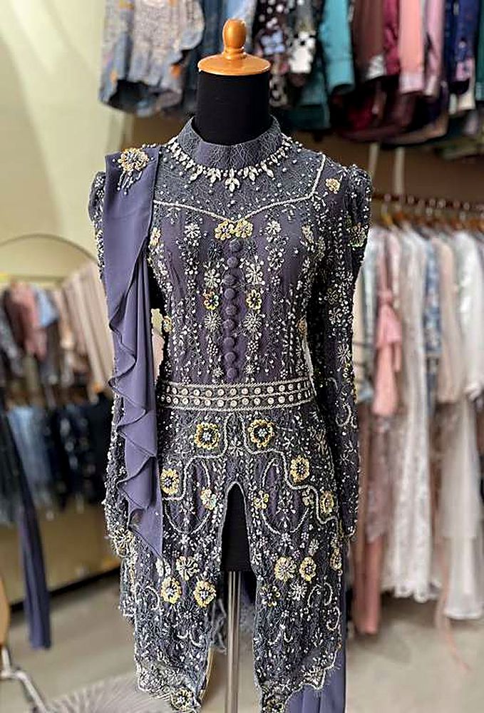 Kebaya Fani Grey