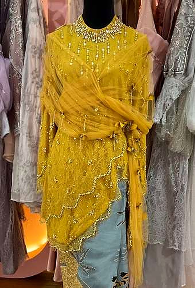 Kebaya Syifa Tulle Mustard